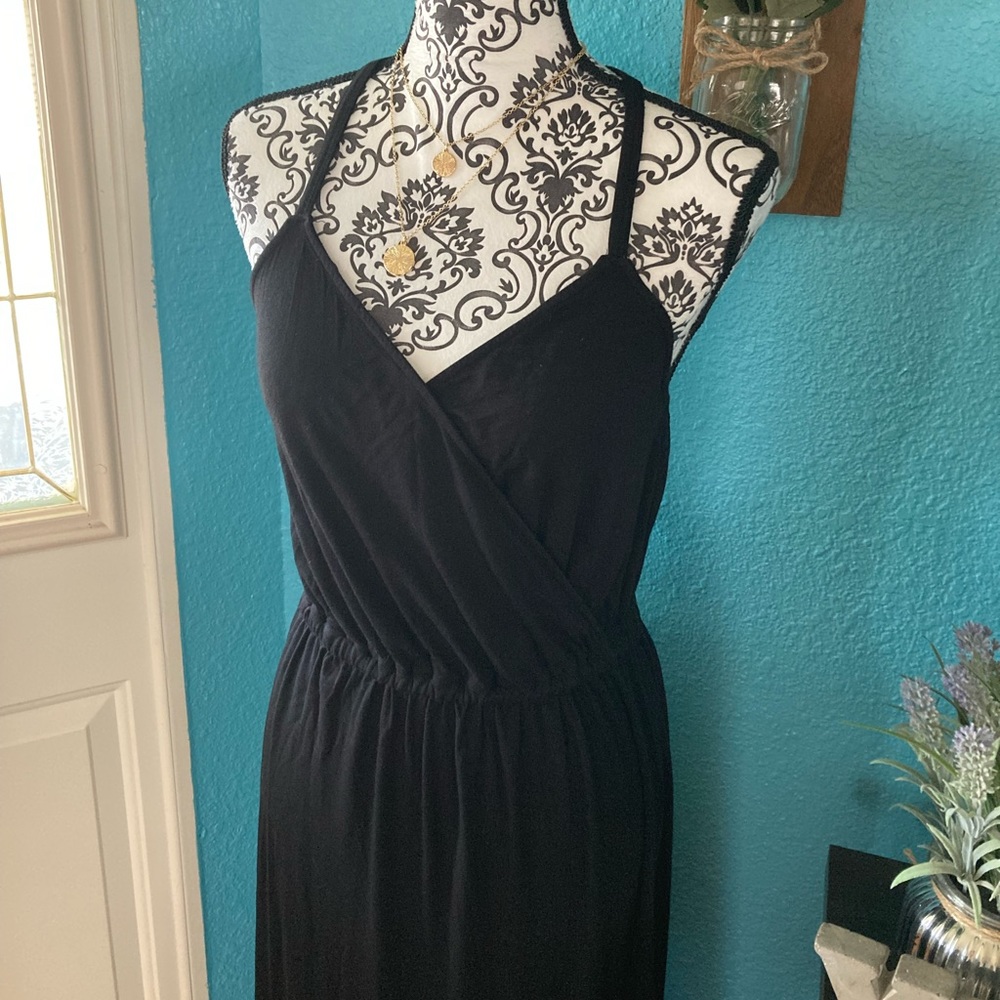 Mossimo | Women’s Long Black Spaghetti Strap Maxi Dress - Picture 4 of 8